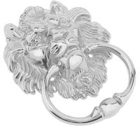 Door Knocker Elegant 1Piece 6 Inch Door Knocker Classical Vintage Retro Home Decor Wall Hanging Decoration Gate Handle Pull Ring Knobs(Chrome)