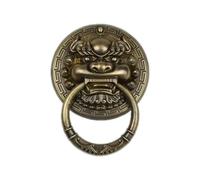 Door Knockers for Front Door 1Pcs 300MMVintage Brass Die Casting Lion Head Door Knocker Handle Solid WoodGlass Courtyard Gate Ring Knob(10mm)