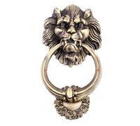 Door Knockers for Front Door 1pcs12cm Large Antique Lion Doorknocker Door Knocker Lionhead Doorknockers Lions Home Decor Wooden(Green Bronze)