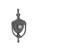 Door Knockers for Front Door 4Pcs 5/6 Inch Zinc Alloy Door Knocker 180 ° High Definition Viewer Peek Peep Holes for 1.38inch to .97inch Thickness(6 inch -Black)