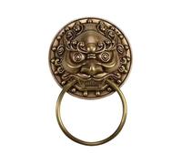 Door Knockers for Front Door Antique Door Knocker Bronze Brass Furniture Ring Pull Retro Classical Knock for Front Home Decoration(Bronze Color 98mm)