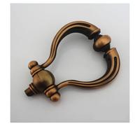 Door Knockers for Front Door Retro Simple Door Knocker Luxury Knock Ring Handle Zinc Alloy Knobs and Pulls Furniture Decor Hardware(Coffee)