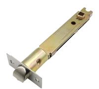 Door Latch 5 inch, Metal Door Lock Latch 5/16 inch, Square Interface with Square Corner Faceplate for Rv Warehouse