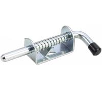 Door Latch, Door Bolt, 1-Piece Metal Security Bucket Bolt Spring Latch(Iron)