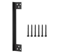 Door Latch Guard Plate, Door Security Protector Door Latch Shield, Stainless Steel Security Door Lock, Cover to Block Access to The Door Lock/Deadbolt Latch for Bathroom Doors (11''- 1Pack, Black)