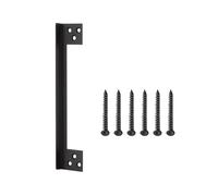 Door Latch Guard Plate, Door Security Protector Door Latch Shield, Stainless Steel Security Door Lock, Cover to Block Access to The Door Lock/Deadbolt Latch for Bathroom Doors (7''- 1Pack, Black)