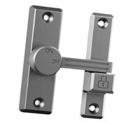 Door Latch Guard Universal Flip Latch for Gate Home Office Barn Sliding Door Gray, 6.4x7.6cm