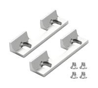 Door Latch Keeper Plate Replacements with Textured Backs | Steel Plate Construction, Adjustable Mounting Positions, Textured Back, Included Screws for Door Maintenance