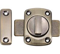 Door Latch Slide Bolts Lock， Zinc Alloy Door Gate Latch Slide Barrel Bolt Lock Multicolor 2.52x2.20x0.98 in(Green and Antique)