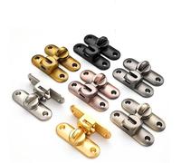 Door Latch Sliding Door Bolt Hasp Lock Glod Black Bronze for Home Security Dress Room MA121 H 1Pcs(Yellow Bronze)
