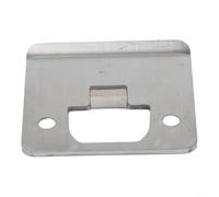 Door Latch Striker with Extended Lip to Wide Trim Applications, Manufactured from Resistant Hardened Steel (steel color)