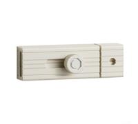 Door Latch with Automatic Locking and Self Illumination for Improved Security and Ease of Use (Light gray)