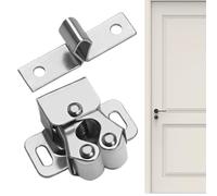 Door Latches - Cabinet Spring Latch | Door Ball Catch | Latch Double Roller Catch Suitable for Cabinet Doors, Furniture Hardware, Home Repairs, and DIY Projects