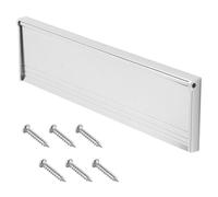 Door Letterbox Flap 11.5 Inch (29.3cm) 1 Set,Letter Box Cover for Front Door with Draught Excluder Brush and Sprung Prevents Draughts Coming Through Compatible with UPVC Composite Wooden Doors Silver