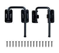 Door Lock, 2PCS Sliding Door Loop Lock, 2.36" Stainless Steel Patio Door Lock, Adjustable 90/180 Degree U-Bolt Sliding Gate Latch for Patio, Barn, Shed, Gate, Fence, Window