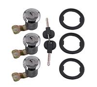 Door Lock Barrel Set Compatible with Citroen Berlingo Xsara Peugeot Partner 252522 9170.G3 9170.CW Barrel Lock Set with 2 Keys