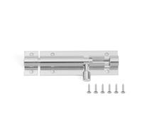 Door Lock Bolt 10Pcs Black Silver Barrel Bolt Aluminum Alloy Door Latch Hardware for Home Hardware Gate Safety Door Bolt Latch Lock(Silver,6inch)
