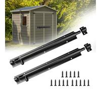 Door Lock Bolt, 2 PCS Heavy Duty Tower Bolts 214mm Black Slide Gate Bolts Security Latches for Securing Shed Garage Fence Barn Internal Door