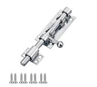 Door Lock Bolt,Stainless Steel Door Latch,8 inch Heavy Duty Door Bolt Latch,Barrel Sliding Lock Security Lock Latch for Bathroom,Bedroom,Garden Doors