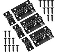 Door Lock Bolts Gate Bolt 3Pcs (2'') 50mm Heavy Duty Door Security Bolts Barrel Slide Latch Lock Stainless Steel Garden with Screws for Bathroom Shed Door Yard Garage Gates (Black)