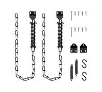 Door Lock Chain - 2 Pieces Window Safety Latch Hardware, Heavy Duty