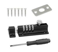 Door Lock - Combination Lock 4 Digit Sliding Lockable Padbolt 120mm Heavy Duty Stainless Steel Gate Lock with Anti-Tamper Screws Security Keyless Latch Bolt Lock for Sheds, Cabinet, Bedroom Door Lock
