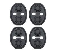 Door Lock Cover -Silent Vehicle Pad | Silicone Car Door Lock Protector, Sound Damping and Vibration Reduction Locks Buckle Sleeve, 4-Pack Black Blue, for Automobile Exterior Accessories, Stable Pro
