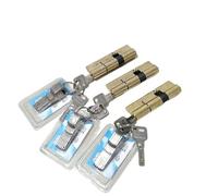 Door Lock Cylinder, 85mm Cylinder AB Key Entrance Brass Door Lock Single Row Marble Lock Core(1pcs 85(42.5 42.5))