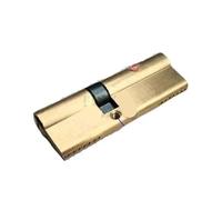 Door Lock Cylinder Cylinder Hardware Door Skew Lock, Cylinder Key, Elongated Core Anti-Theft Entry Brass Door Lock(90(37.5-52.5))