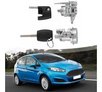 Door Lock Cylinder for Ignition Switch Compatible with Fiesta 2009-2013 Oem Dk4909010c / 8a6aa22050kg Steel Core Plastic Housing 1-piece Replacement