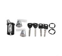 Door Lock Cylinders Set with Keys for Ignition Switch Compatible with F150 F250 F350 for Bronco for Econoline 1992-1996 Models