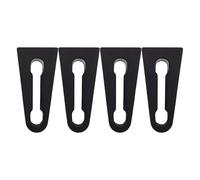 Door Lock Damper, Door Soundproofing, 4 Pieces Rubber Cushion Easy Install Compact Lightweight Portable Strong Hold Sturdy Build, Driving Accessories for Sedans Trucks, 4.33x3.94x0.39Inches, Black