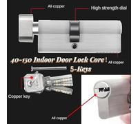 Door Lock,Door Barrel Locks with Keys Lock Cylinder Indoor Door Locks at The Entrance of The Main Door Cylindre Serrure(27.5Add 27.5 55MMZ 5)