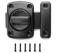 Door Lock Door Bolts for Internal Doors Door Latches for Bathroom Bedroom Cupboard Cabinet Window Barns Garage Pet Gate Loft Hatch Garden Office Kitchen Hotel Front Door Bolt for All Doors (Black)