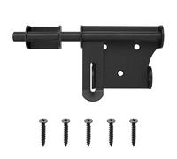 Door Lock Door Latch, Black Door Bolts Locks, Gate Bolt Lock for Internal Door Lock Bots, Slide Bolts Lock Latch for Bathroom Bedroom Shed Gate Garden Garage Door - 158mm/6.2 Inch
