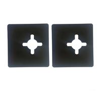 Door Lock Fixing Plates with Stainless Steel Front Ball Reinforcement and Hole Covers to Provide Security and Stability for Door Locks (2pcs)