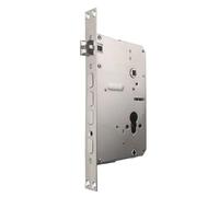 Door Lock Gearbox 75x68 Stainless Steel Lock Body,Spacing 68mm,Backset 75mm,Silent Tongue,Replace Security Door Lock Body Door Lock Box