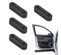Door Lock Guard For Car - Secure Fit Noise Reduction 4 Pieces | Silicone Vechile Doors Latch Cover Pad | RV Minivan Truck Commuting Short Trips Urban Riding Family Outings Protector Accessory