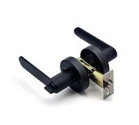 Door Lock Handle Lock Advanced Zinc Alloy Square Channel Privacy Mask Indoor Bedroom Bathroom Three-bar Ball Lock(Style 5)