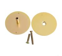 Door Lock Hole Blocker Cover Plate Made from Steel to Replace Outdated Knob or Deadbolt Hardware Mounting Points