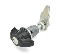 Door Lock Large Compression Door Lock Airfoil One Word Handle Key Locking Keyed(Silver)