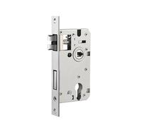 Door Lock, Mortice Lock Indoor Universal Lock Body 72mm Size Double Single Door Silent Accessories(B-235-72-light)