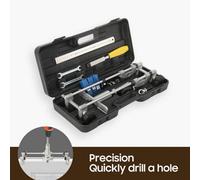 Door Lock Mortiser Kit 18mm 22mm 25mm Cutter Lock Fitting Jig Maintenance Set