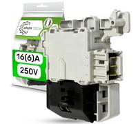 Door Lock of the Washing Machine 16(6) A 250V with Contacts 3 x 6,3 mm AMP with Original Code 00623782 00627046 00637457 00637590 for Bosch for Siemens - MADE IN ITALY - Warranty 5 Years - ONIX TECH