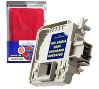 Door Lock of the Washing Machine T85 16(6) A 250V with 3 contacts with the Original Code 00619468 00633765 for Bosch for Siemens - Complete with Microfibre Cloth - Warranty 10 Years - MONTERAL