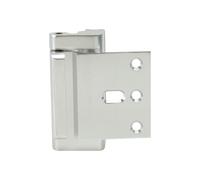 Door Lock Reinforcer Hinge for Home Security Silver Aluminum Alloy | Installation, Smooth Closing, Fast Dismantling, Practical Fitting for Household and Furniture Use
