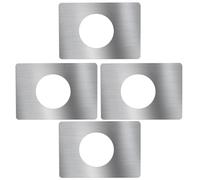 Door Lock Repair Plates 4pcs Stainless Steel Silver