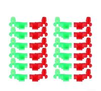 Door Lock Rod Clips 12 Pcs Red Green Plastic | High-grade nylon, wear-resistant, non-deformation, secure lock function, improves driving safety