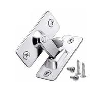 Door Lock Slide Gate Latch Rust Steel Door Lock Bolts 90 Degree Right Angle Latch Flip Buckle for Non Barn Sliding Doors Home Decoration(B)