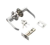Door Lock | Spherical Three Bar Handle Lock | Door Handle Lock Set Ball Door Knobs with Lock and Key for Interior Bathroom Bathrooms